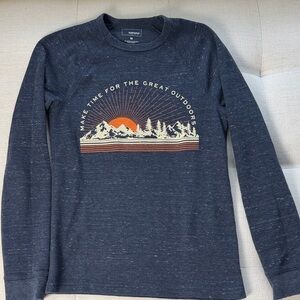 Sonoma Dark Blue Outdoor Graphic Long Sleeve Tee